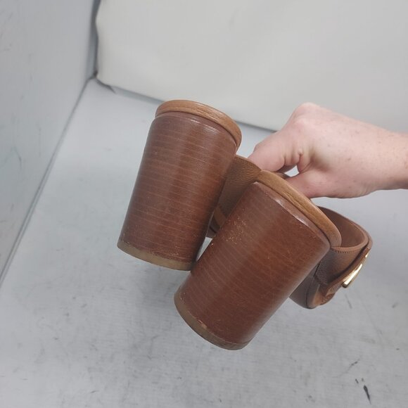 LOUIS VUITTON LV Monogram Cognac Brown Slide Sandal - Picture 12 of 12